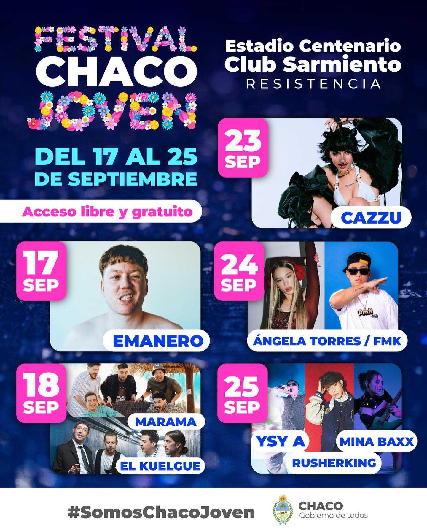 Con la presencia de grandes artistas nacionales, inicia el Mes de las Juventudes en el Estadio Centenario