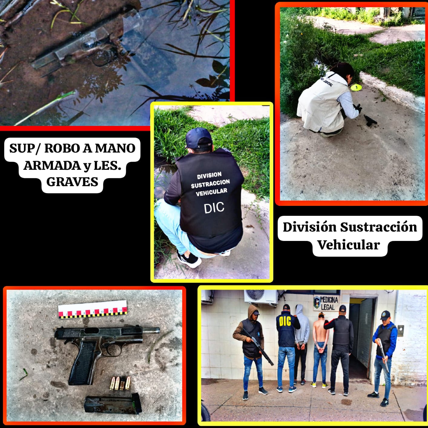 Dos detenidos y un arma secuestrada tras un robo en barranqueras