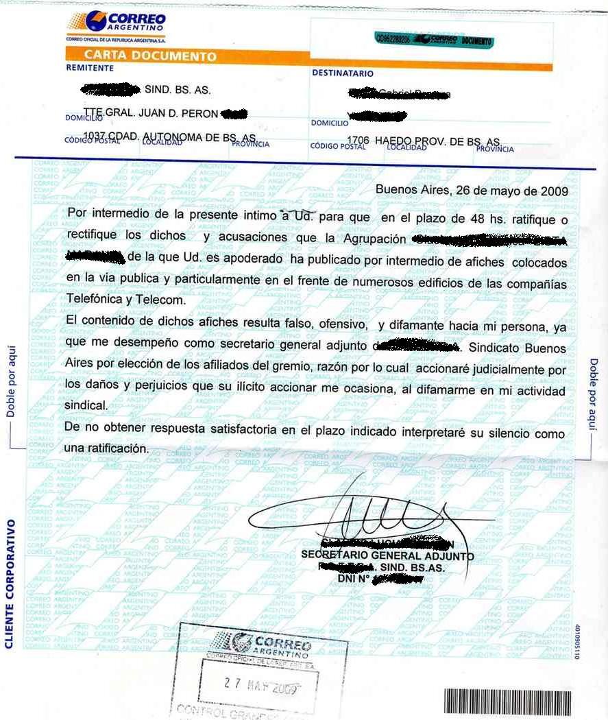 La era digital de las cartas documento