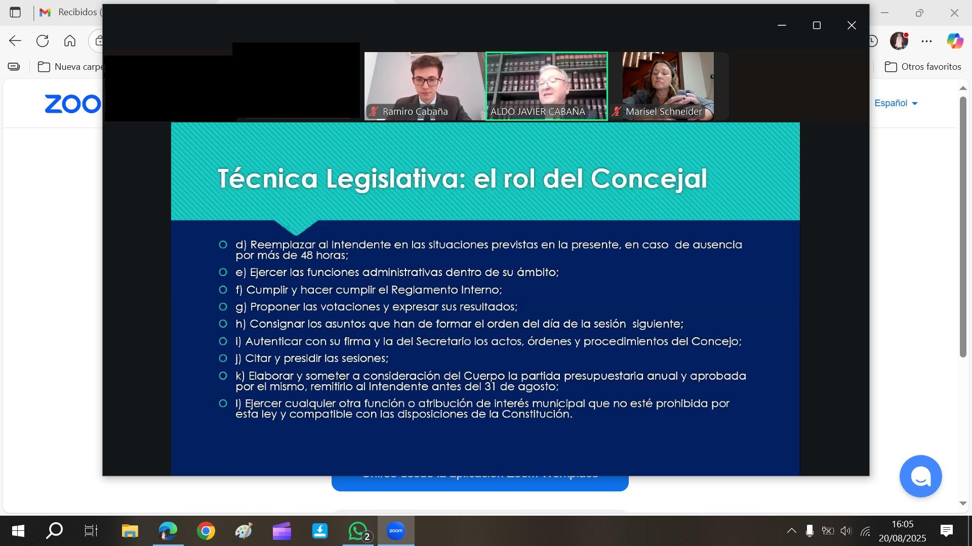 Cabaña Consultores cerró sus 20 años de historia Municipalista con un Zoom Internacional