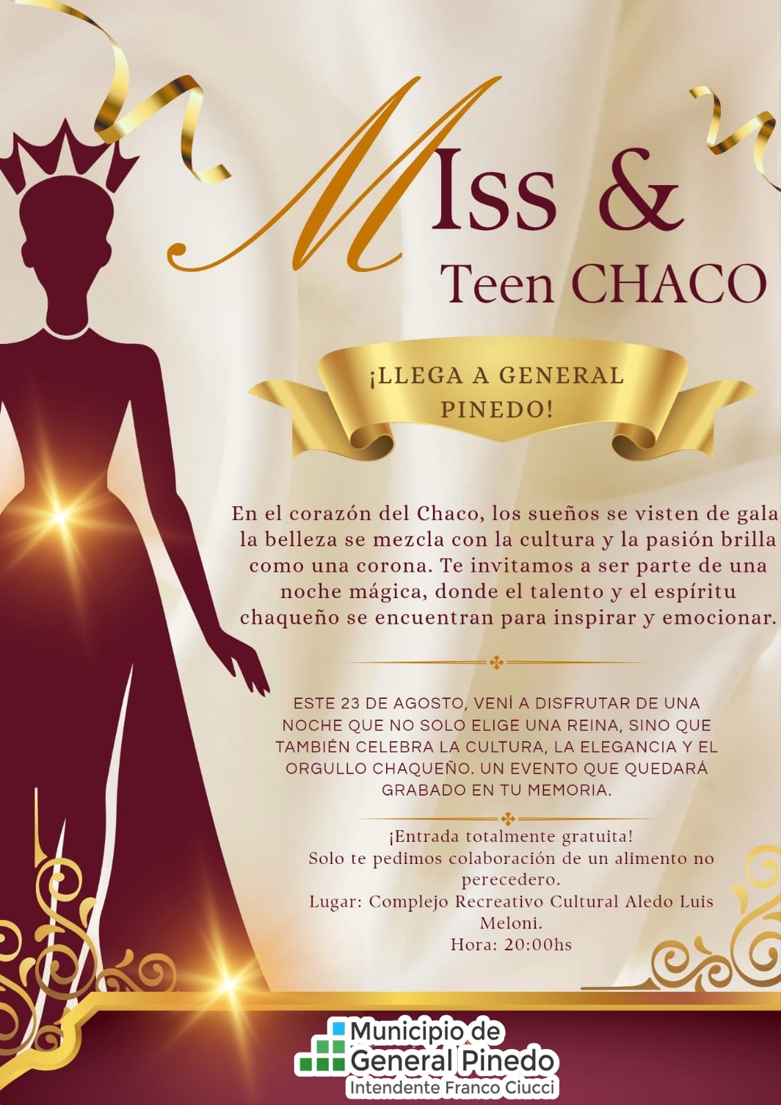 General Pinedo será sede del certamen Miss & Teen Chaco