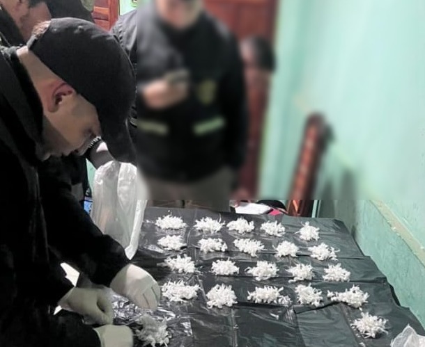 Allanamiento en el asentamiento Zampa: secuestran cocaína y detienen a un joven de 24 años