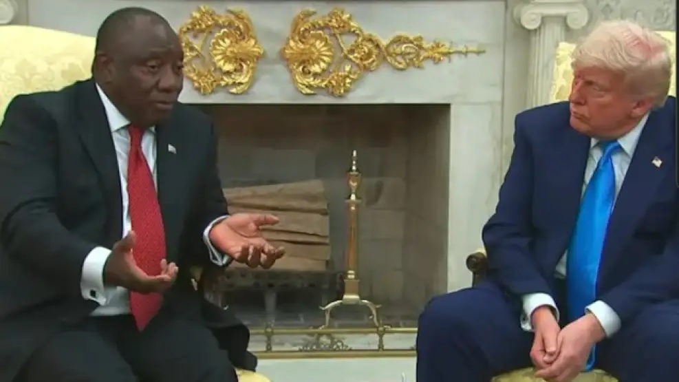 La emboscada de Trump al presidente de Sudáfrica: lo acusó de cometer un