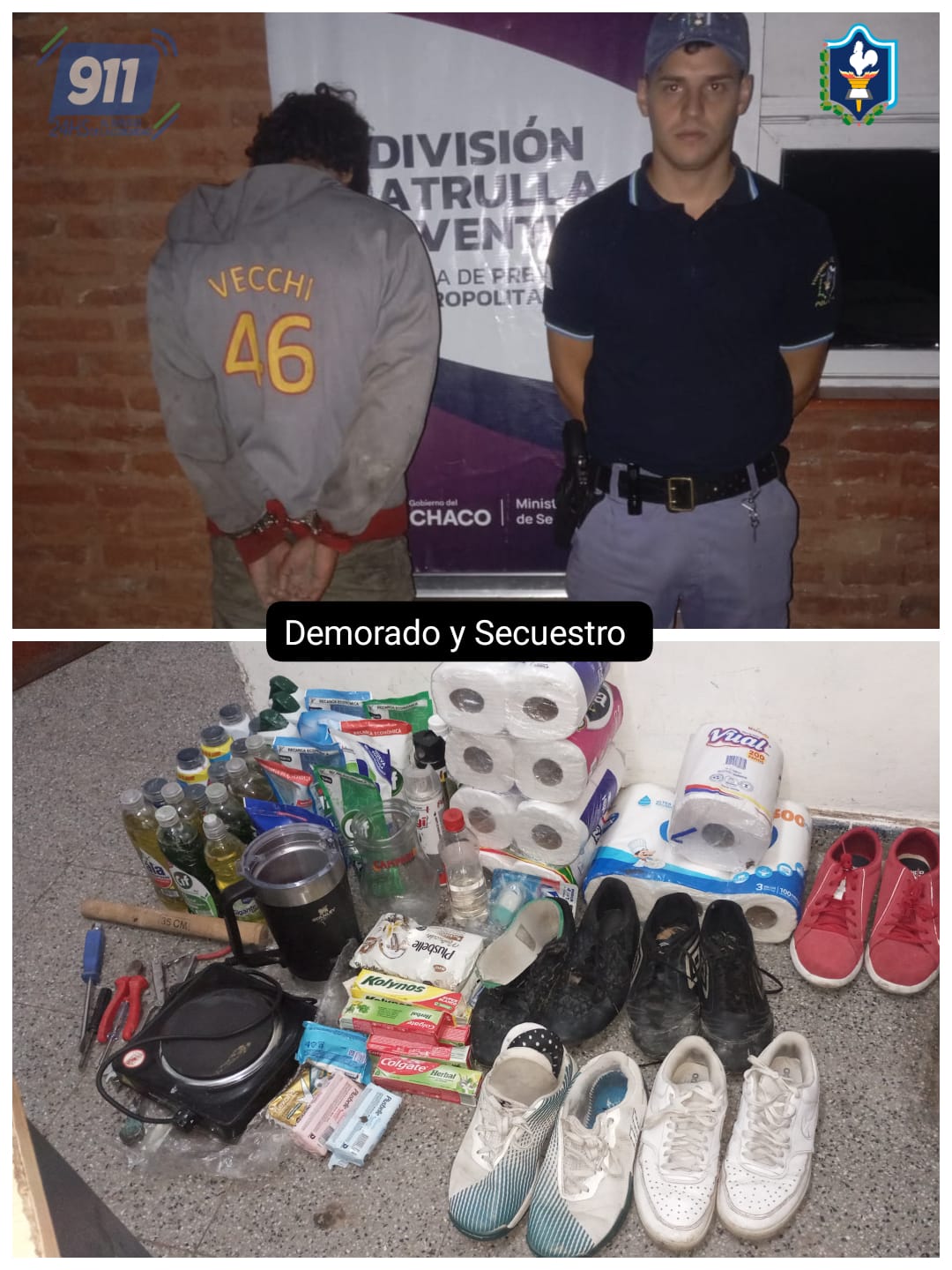 Demoran a un joven en Resistencia con varios elementos sin acreditar procedencia