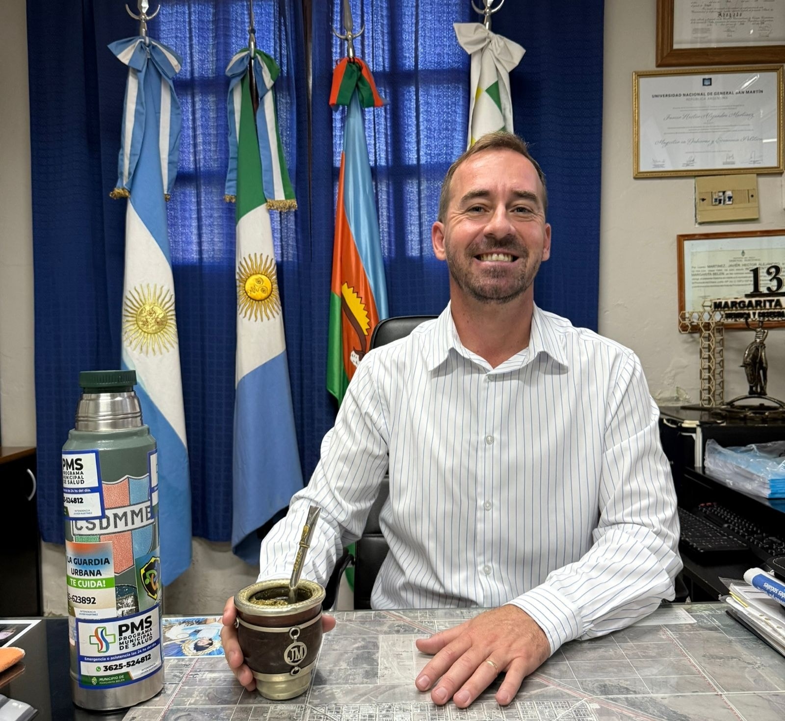 Javier Martínez anunció aumento del 20% y suba del 50% en la ayuda escolar para municipales