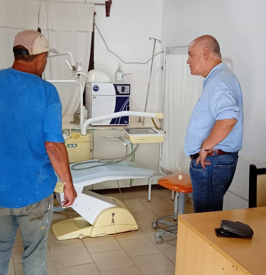 Campo Largo: el intendente Manuel Suárez recorrió obras de refacción en el Centro Integrador Comunitario y destacó avances del canal colector